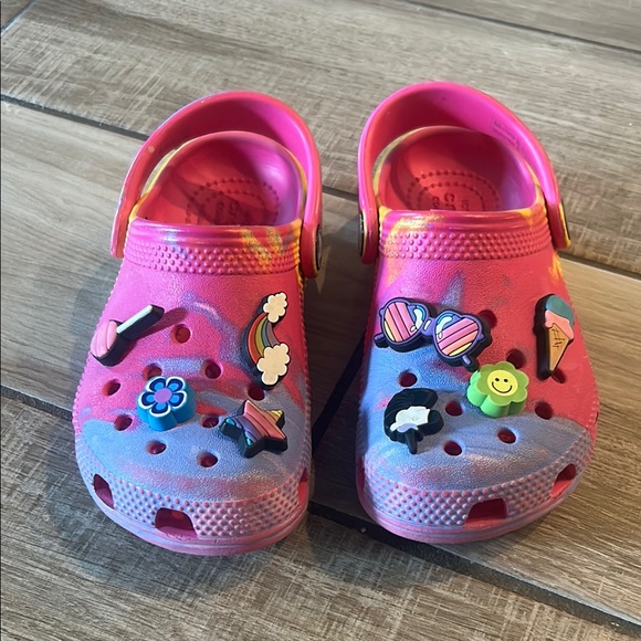 Colorful Kids Crocs with Fun Charms - Picture 1 of 8